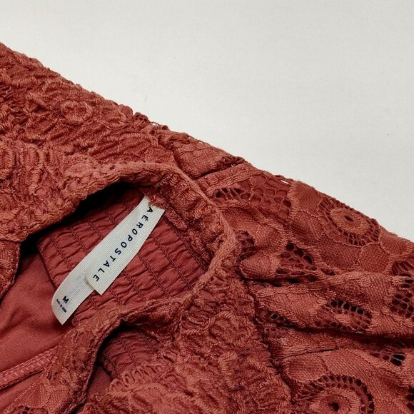 Aeropostale Rose Corset Detail Mini Dress Floral Lace Fit & Flare Medium Size - Picture 4 of 8